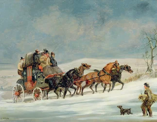 Coach i snön
